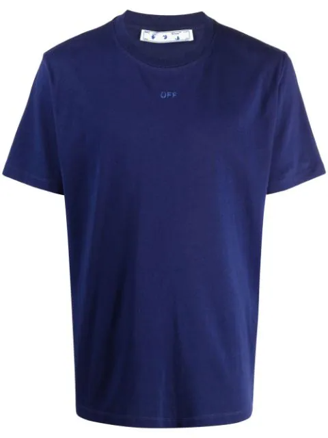 OFF WHITE Rubber ARROW T Shirt Navy Off White
