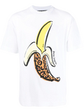 Palm Angels Banana Print T Shirt White Palm Angels