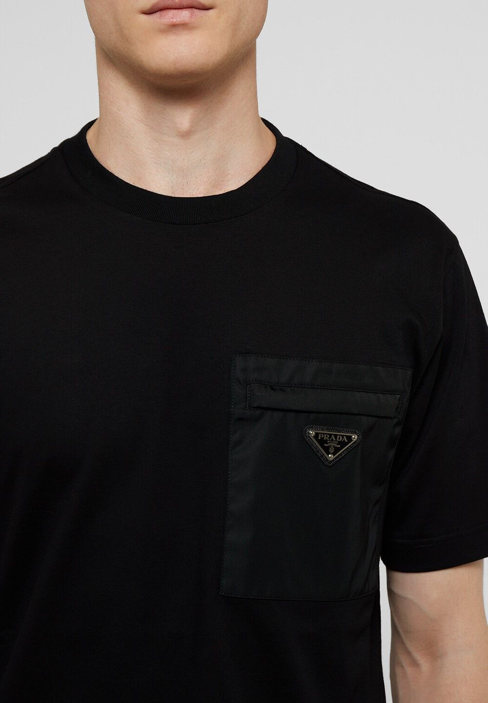 Prada Nylon Pocket T Shirt Black Prada