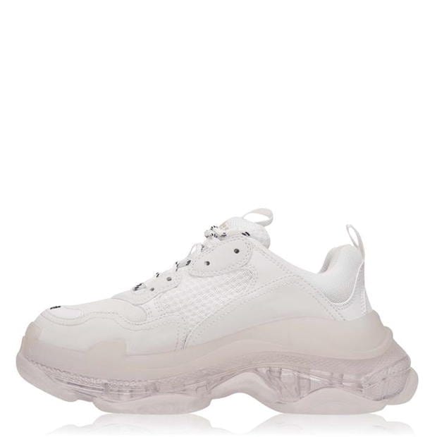 Balenciaga Triple S Clear Sole Trainers White Balenciaga