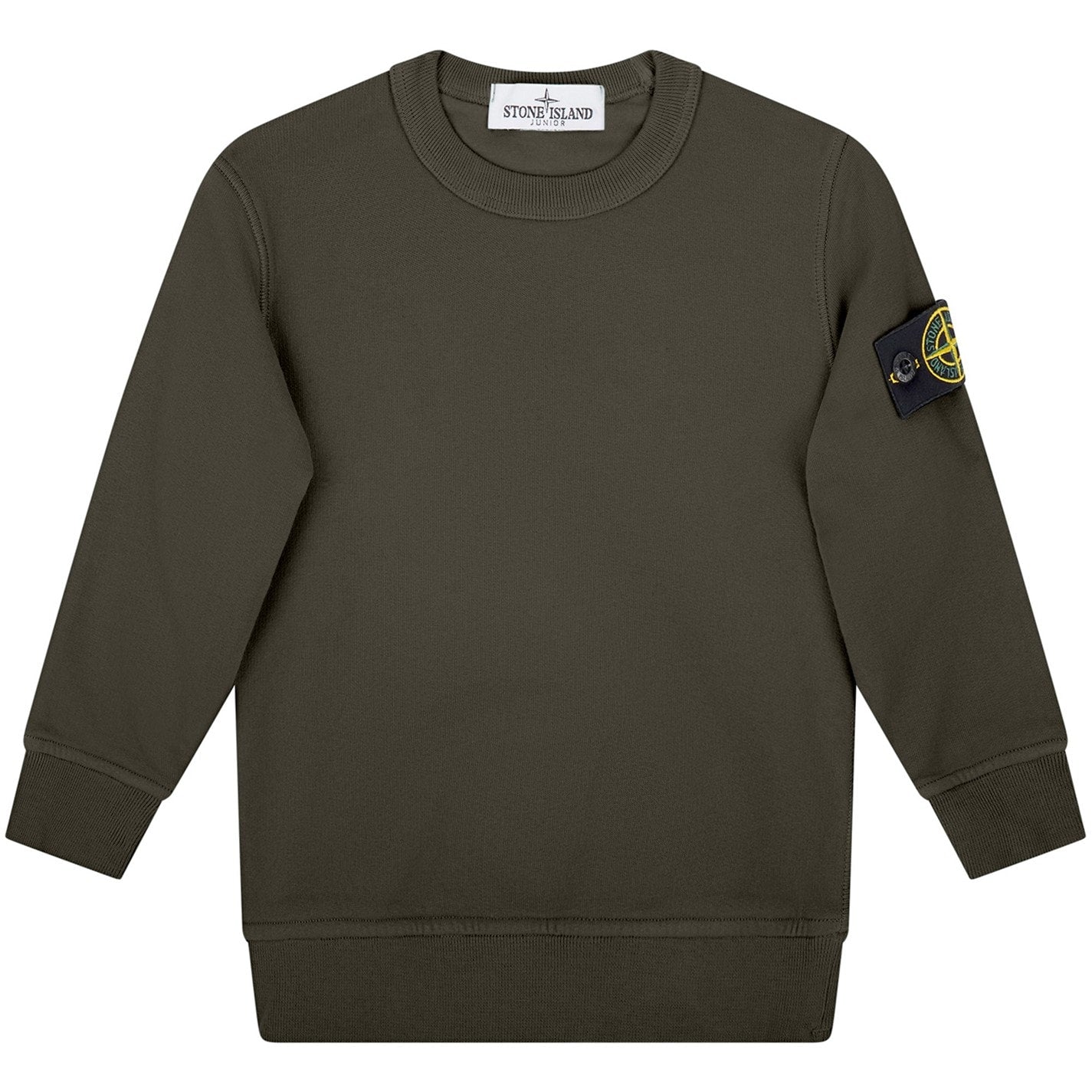 Kids Stone Island Jumper Olive