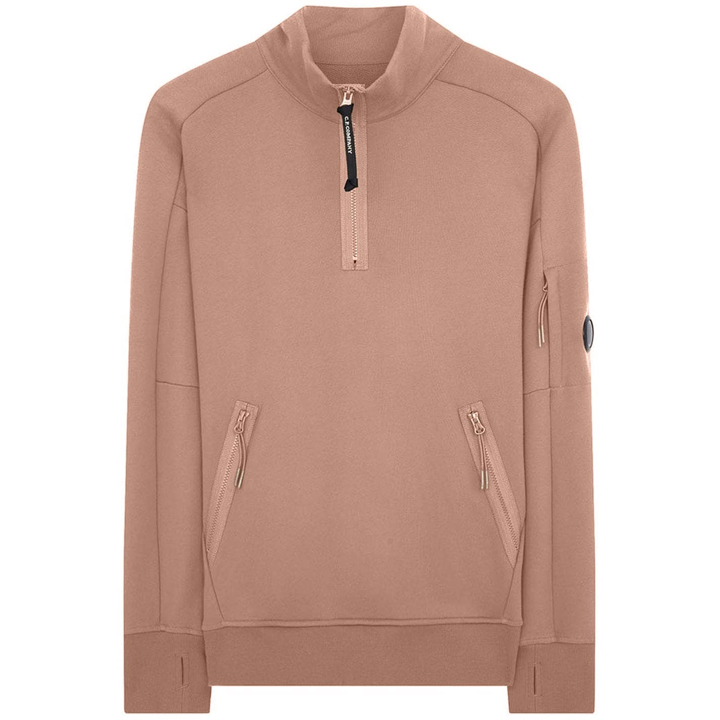 CP Company Lens Half Zip Jumper Rose CP Company