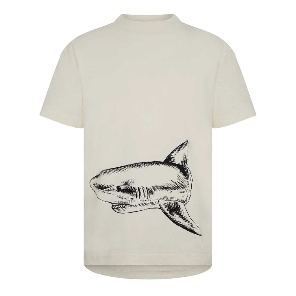 Palm Angels Outline Shark T Shirt Palm Angels