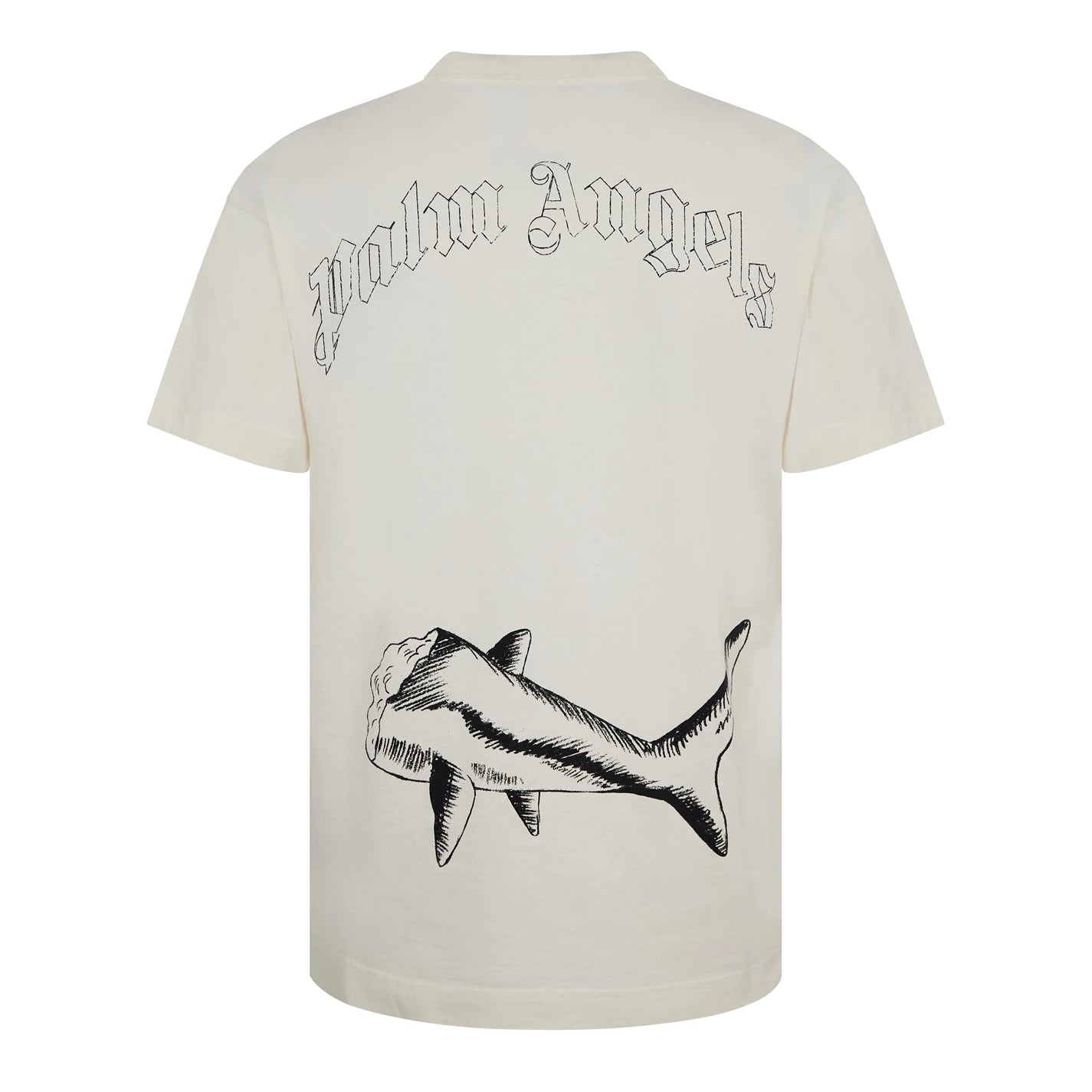 Palm Angels Outline Shark T Shirt Palm Angels