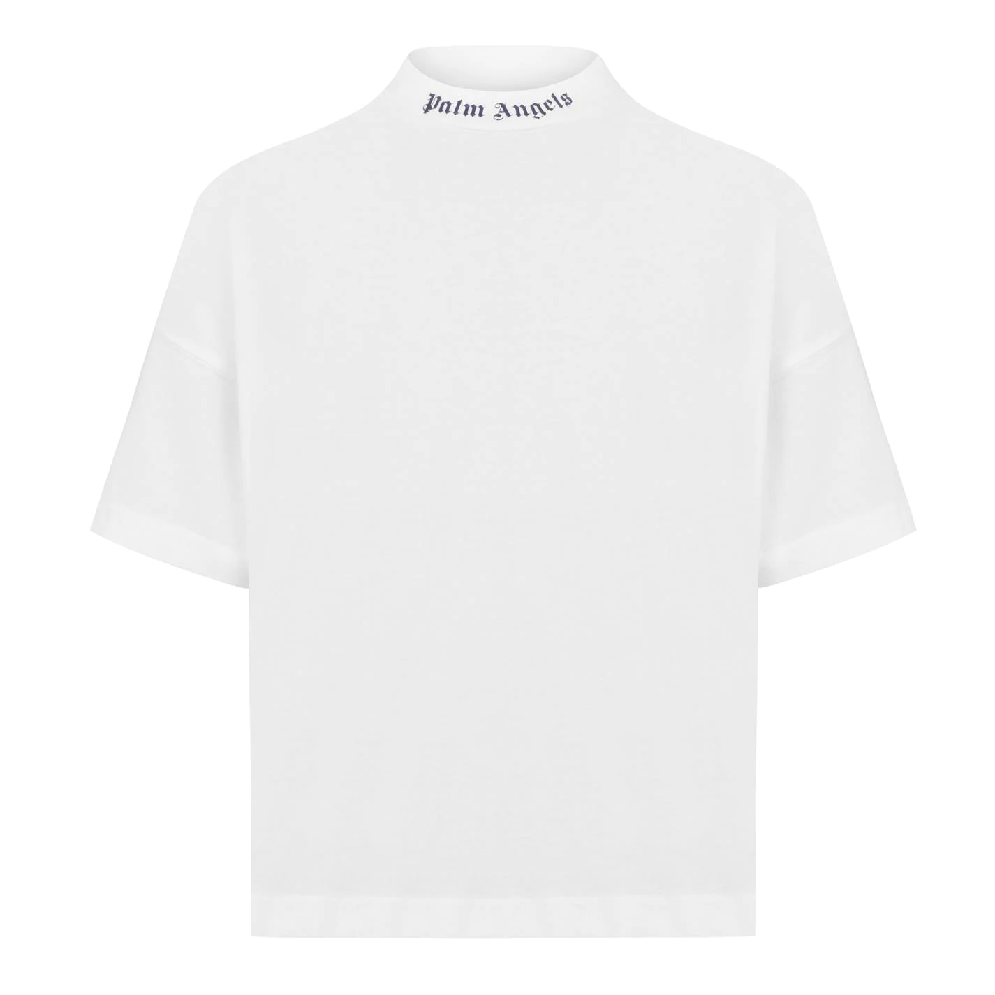 Kids Palm Angels Logo T Shirt White