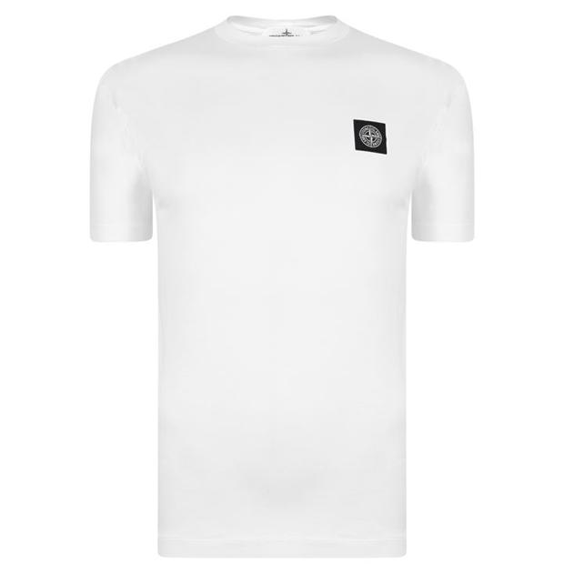 Stone Island Patch T Shirt White Stone Island