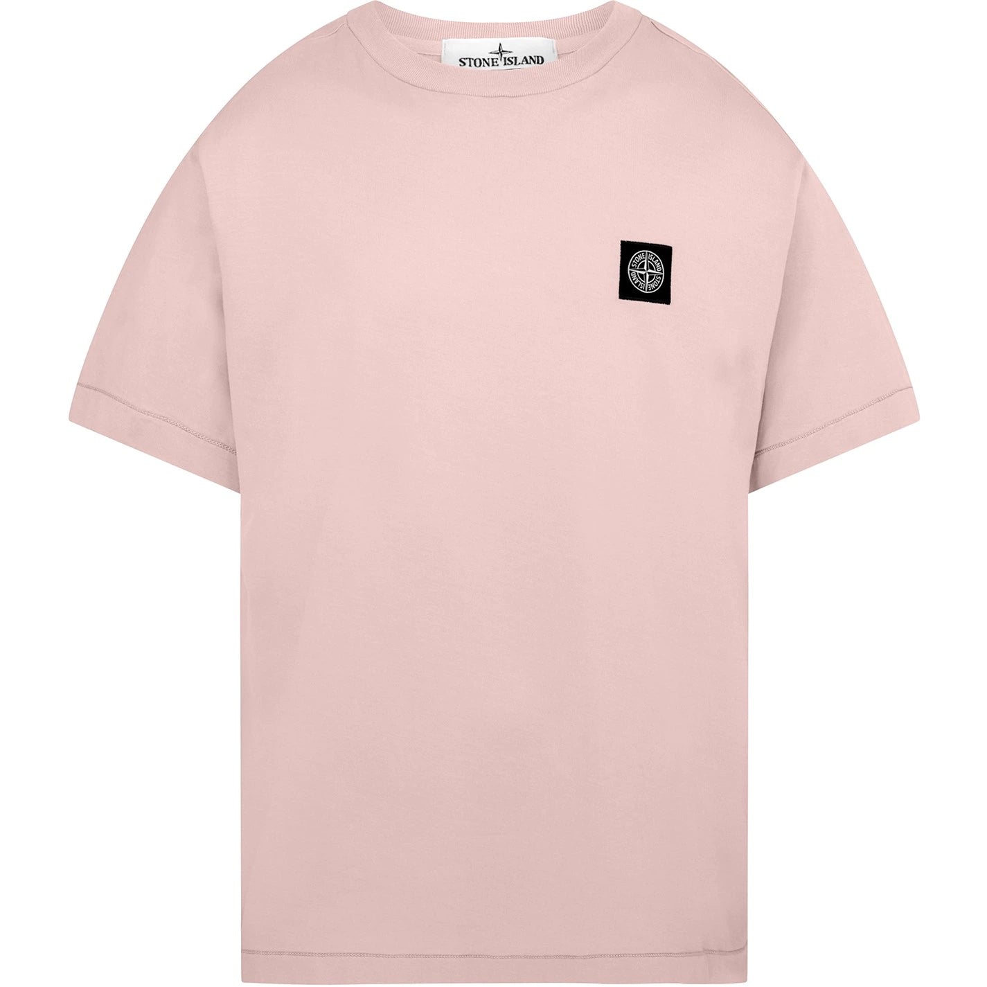 Stone Island Patch T Shirt Rose Stone Island