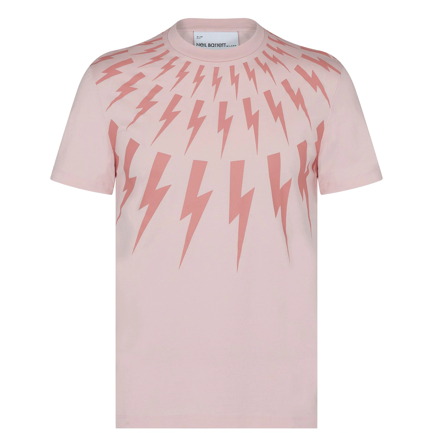 Neil Barrett Classic Lightning T-Shirt Salmon Neil Barrett