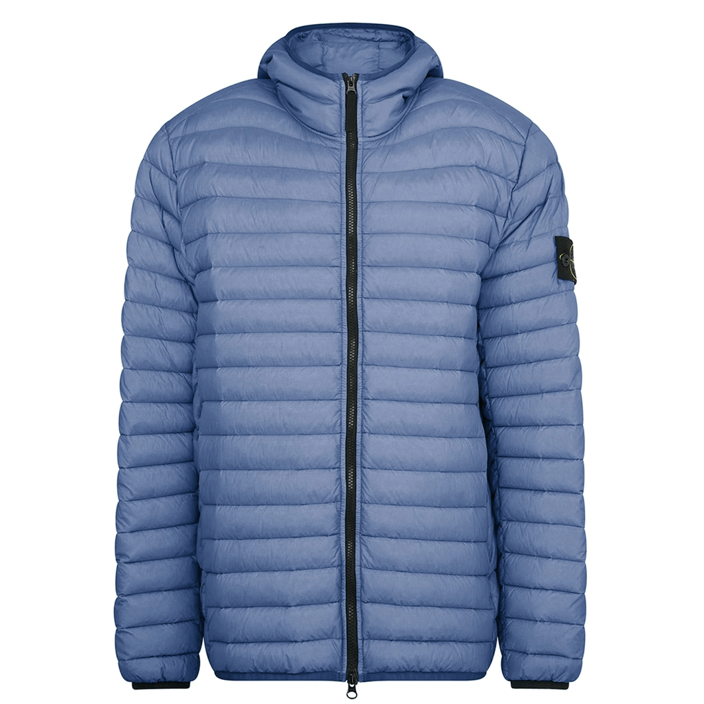 Stone Island Loom Down Jacket Blue Stone Island
