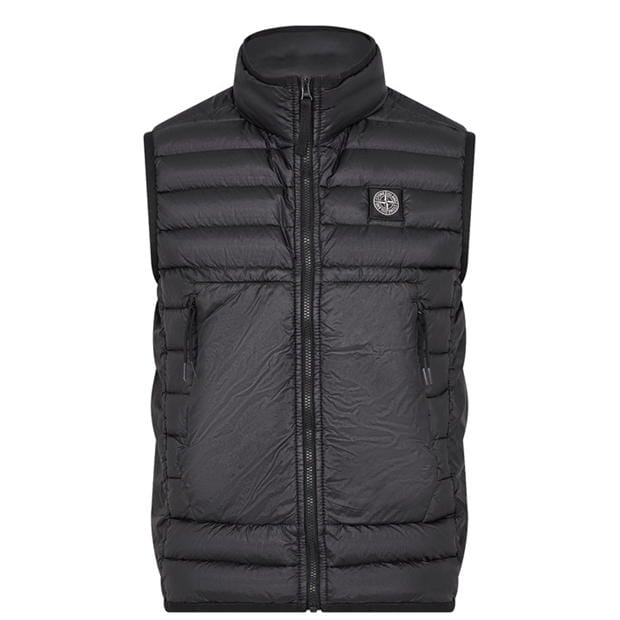 Kids Stone Island Patch Gilet Black