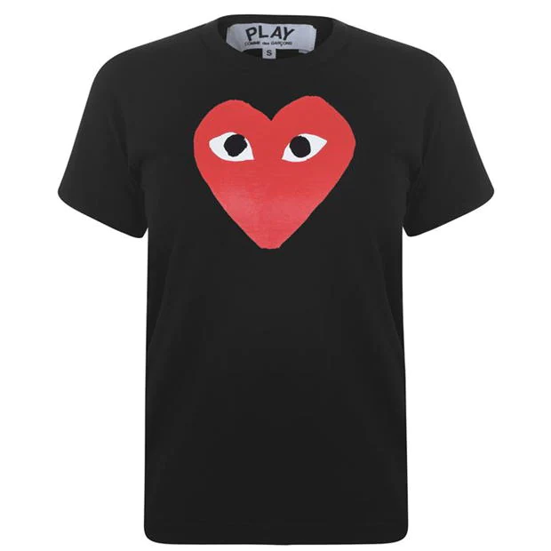 Comme Des Garçons Play Logo T Shirt B/R Comme-des-Garcons