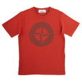 Stone Island Boys Logo T Shirt Red Stone Island Kids