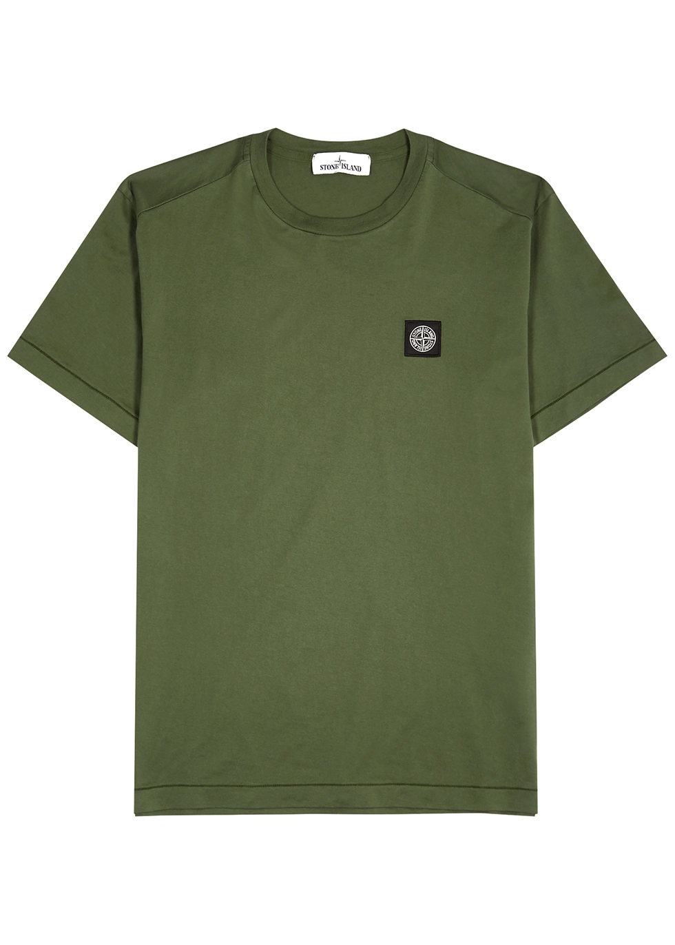 Stone Island Patch T Shirt Olive Stone Island