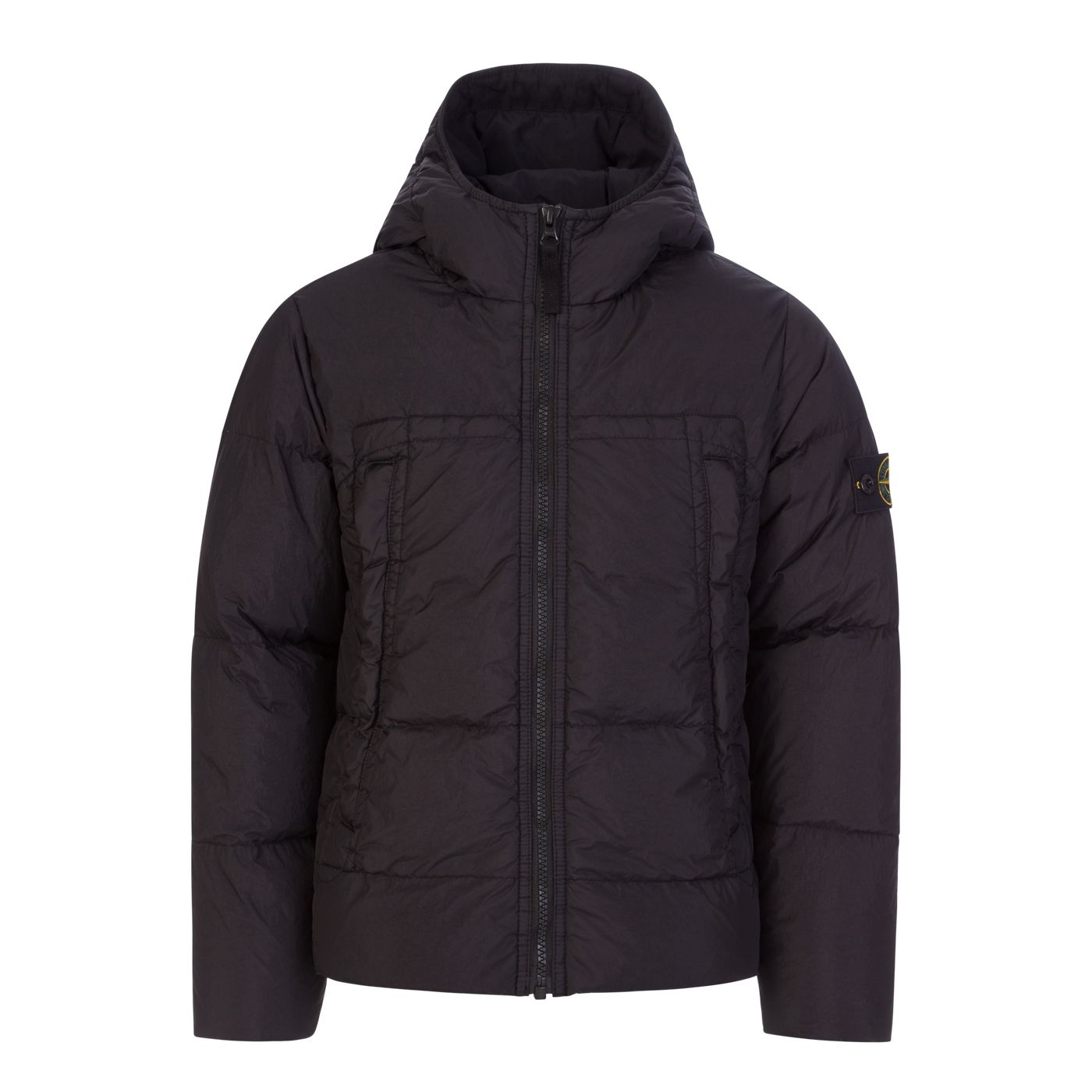 Kids Stone Island Down Jacket Black