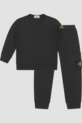 Kids Stone Island Tracksuit Black Stone Island Kids