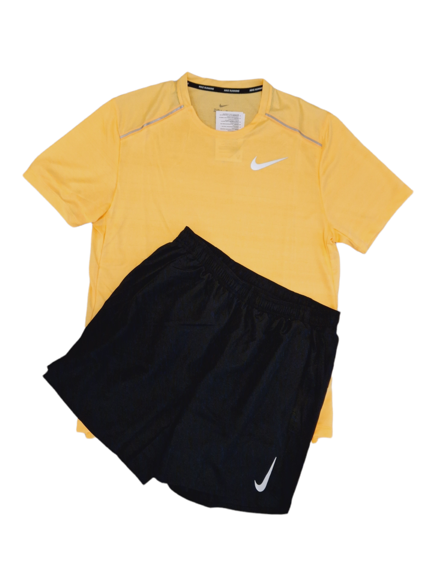 Nike Dri Fit Shorts Set Yellow/Black Nike