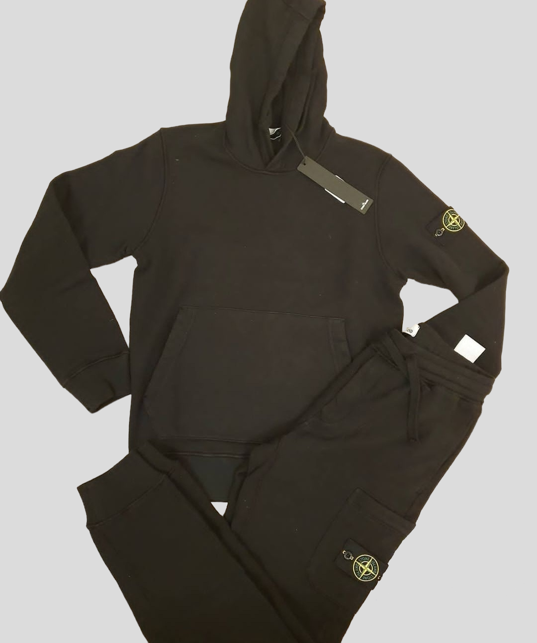 Stone Island Hoodie Full Tracksuit Black Stone Island