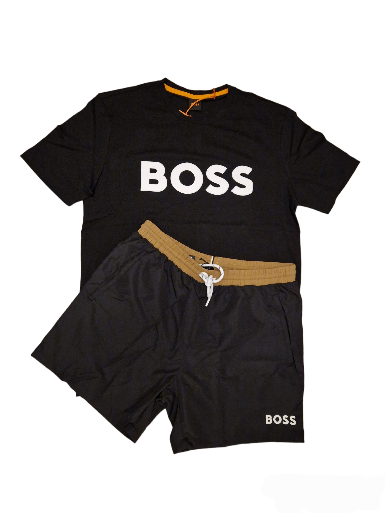 Hugo Boss Logo Shorts Set Black/White Hugo Boss