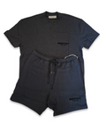 Fog Essentials Logo Shorts Set Black Fear Of God Essentials