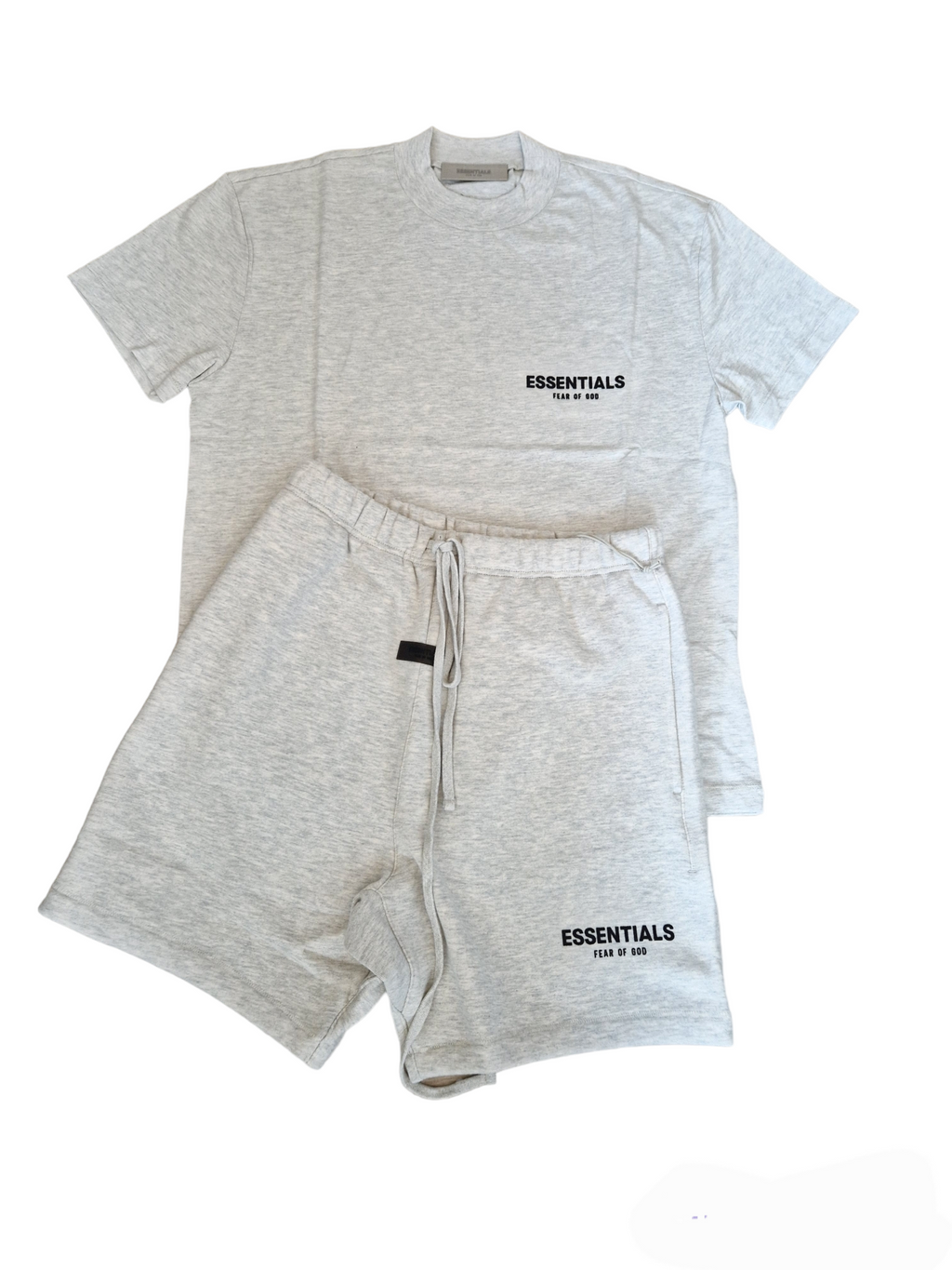 Fog Essentials Shorts Set Light Oatmeal Fear Of God Essentials