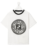 Fendi Kids Logo T Shirt White Fendi Kids