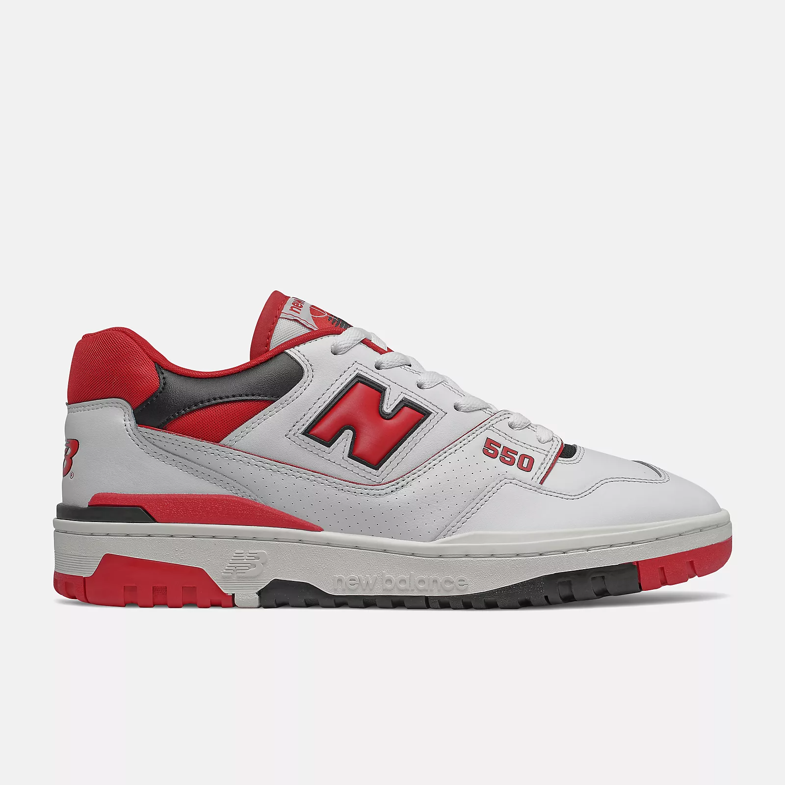 New Balance 550 White Red Trainers New Balance