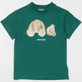 Kids Palm Angels Teddy Bear T Shirt Green Palm Angels Kids