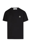 Stone Island Boys Patch T Shirt Black Stone Island Kids
