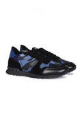 Valentino Camo Rockrunner Trainers Black/Blue Valentino